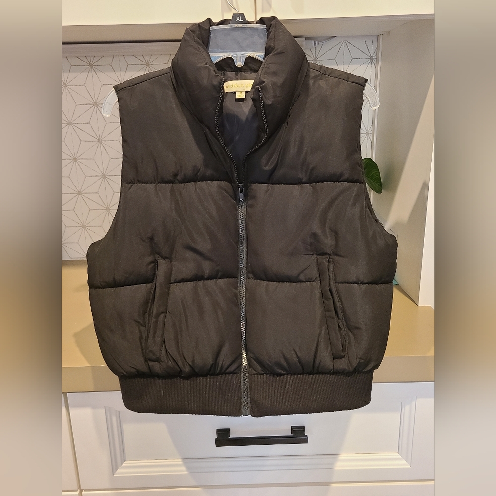 Madden Girl Black Quilted Vest